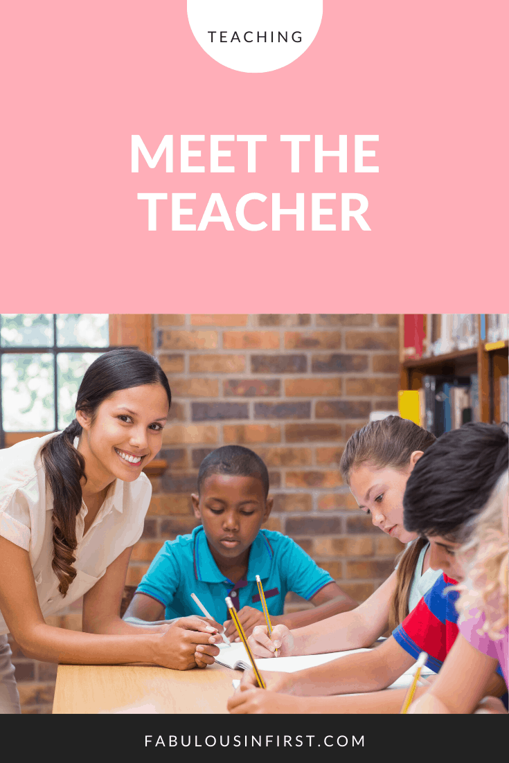 Meet the Teacher Night and More - Fabulous In First